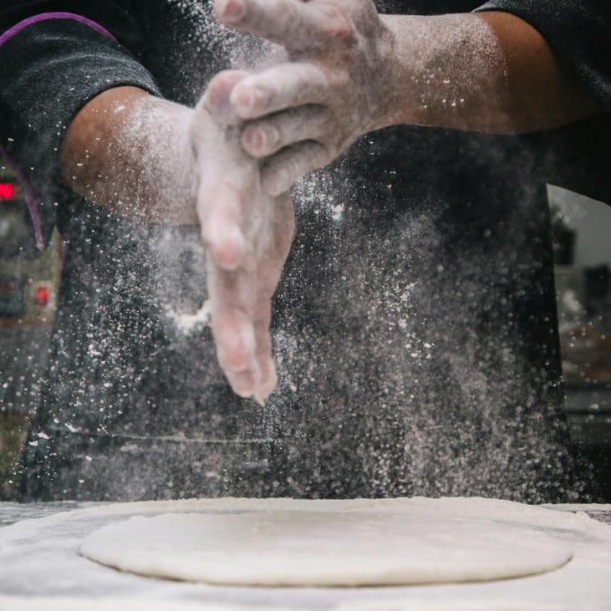 Chef holding a tablet